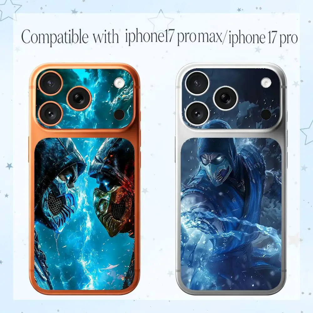 Game M-Mortal K-Kombats Cool für iPhone 17 Pro Pro Max Vollkörper-Skin-Aufkleber Max Color Rückseitiger Schutzaufkleber