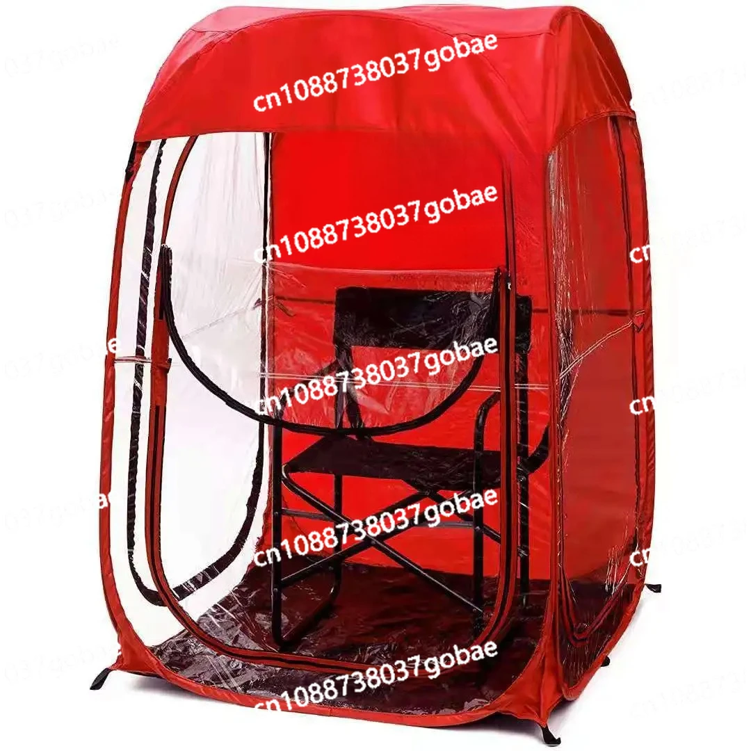 Outdoor Fishing Single Canopy Rainproof Quick Opening Automatic 210D Oxford Cloth with 12 Wire Support PVC Tent for Camping