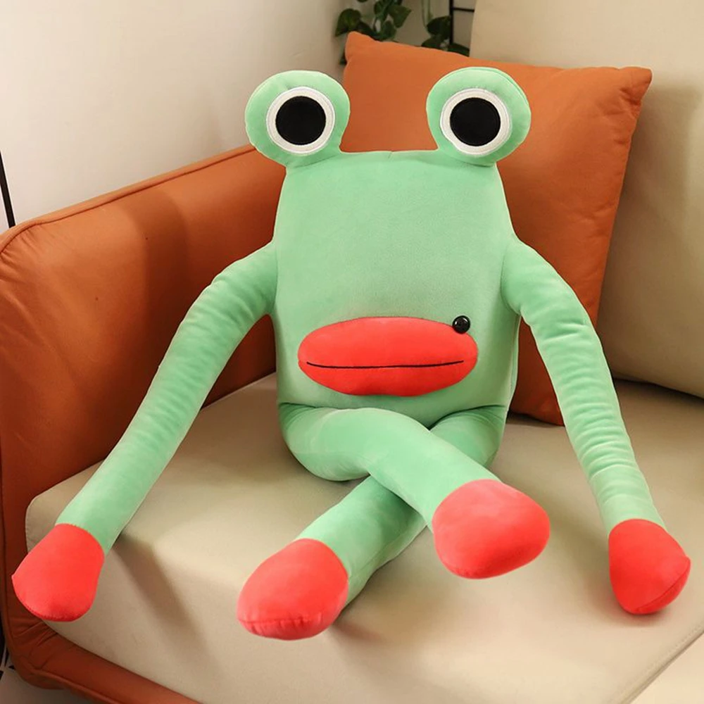 Jouet en peluche grenouille à grandes jambes longues de 60CM, bouche de saucisse, gros taupe, poupées de farces créatives amusantes, envoyer des cadeaux d'anniversaire pour les amis de vacances