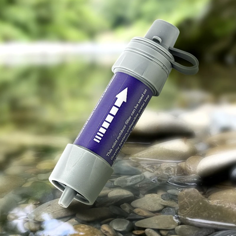

Outdoor Emergency Survival Water Filter Straw Portable Foldable Purifier for Disaster Relief Hiking Adventure Survival Gear