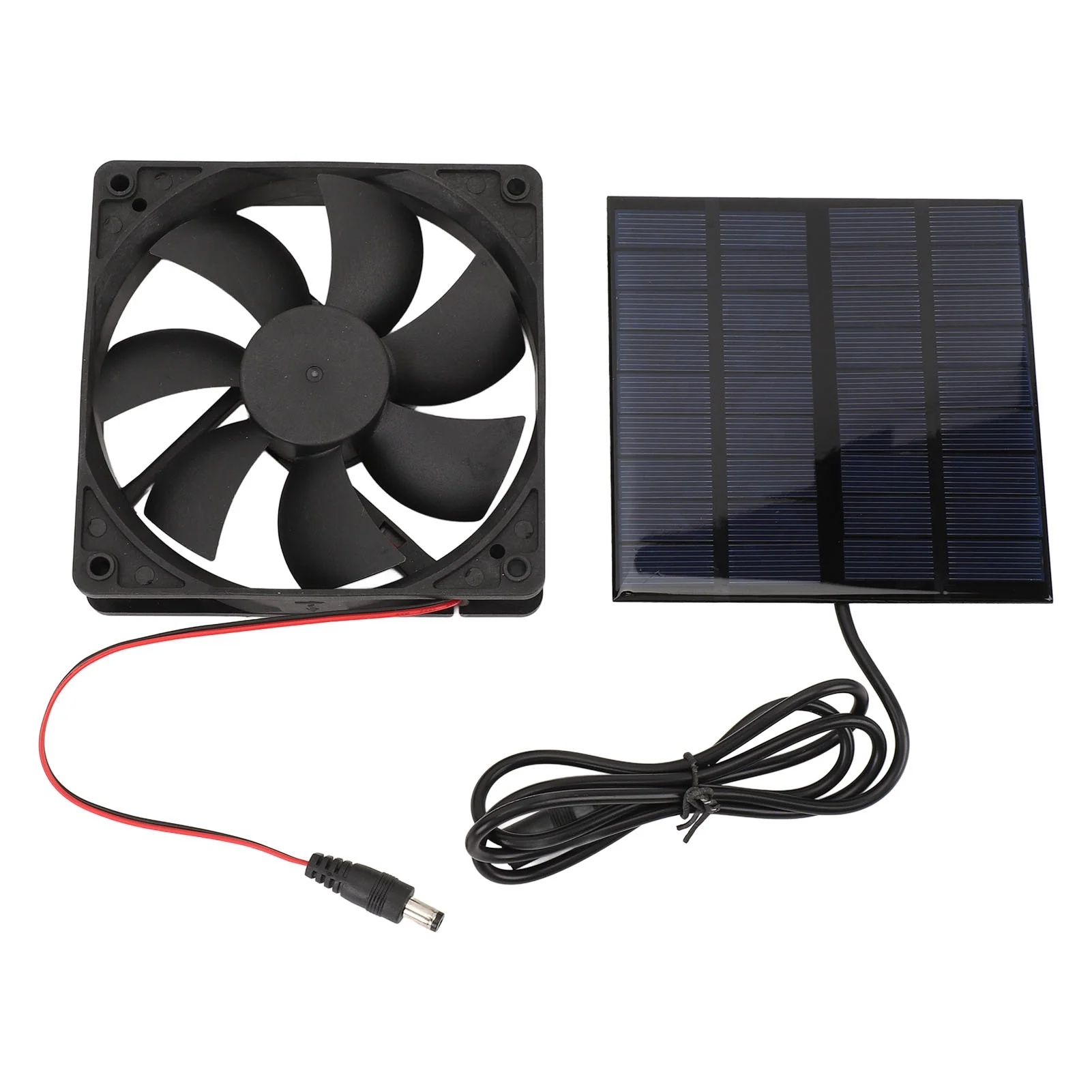 Solar Powered Exhaust Fan 9V 12W Portable with Sunlight Panel for Shed Chicken Coop Greenhouse Kitchen Attic Ventilation