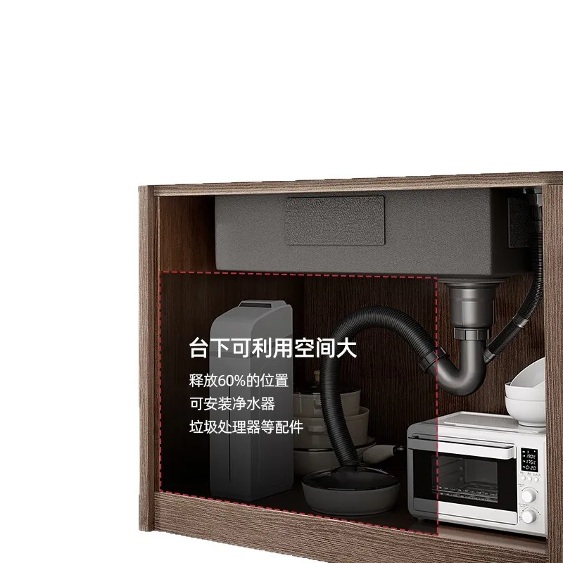 

Kitchen Sink Large Single Sink SUS304 Stainless Steel Vegetable Basin Undercounter Dishwasher Household Thickened Vegetable