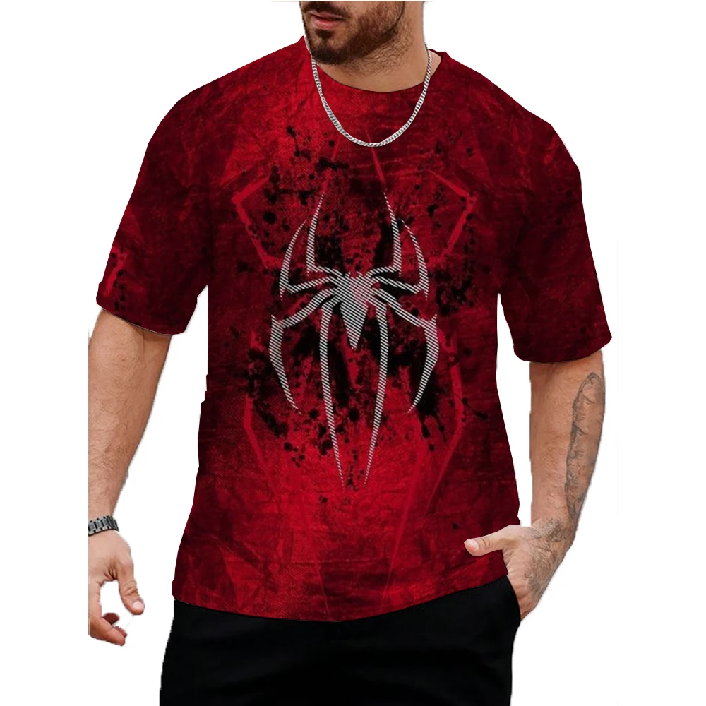 Men's Short Sleeve Superhero Spiderman T Shirts Children Sonic Clothes Boys T-shirt Baby Tee Tops Clothing Men's 3D T-shirt