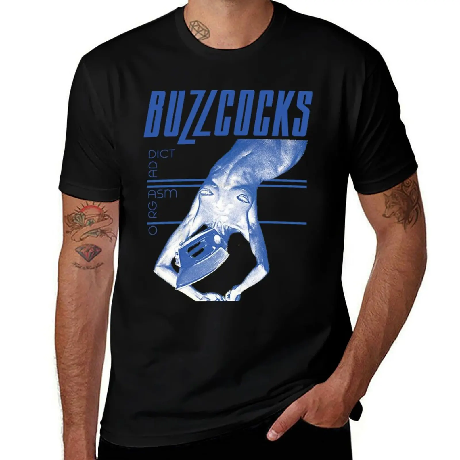 

Футболка Buzzcocks-оргазм Addict, футболки с аниме для мужчин, футболки для мужчин, облегающие футболки, футболка из 100% хлопка