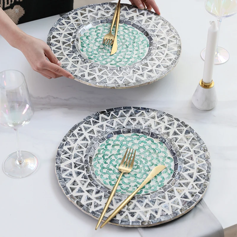 Modern Coaster Pad Colorful Placemat Nordic Home Decoration Dining Table Round Tray Kitchen Accessories Tableware Mat