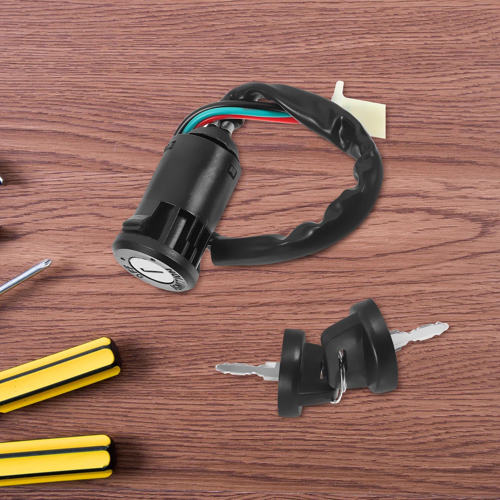 

1 set Ignition Switch Key For 50Cc 70Cc 90Cc 110Cc 125Cc 250Cc Atv Motorbike Replacement Start On Off Scooter Motorcycle Parts