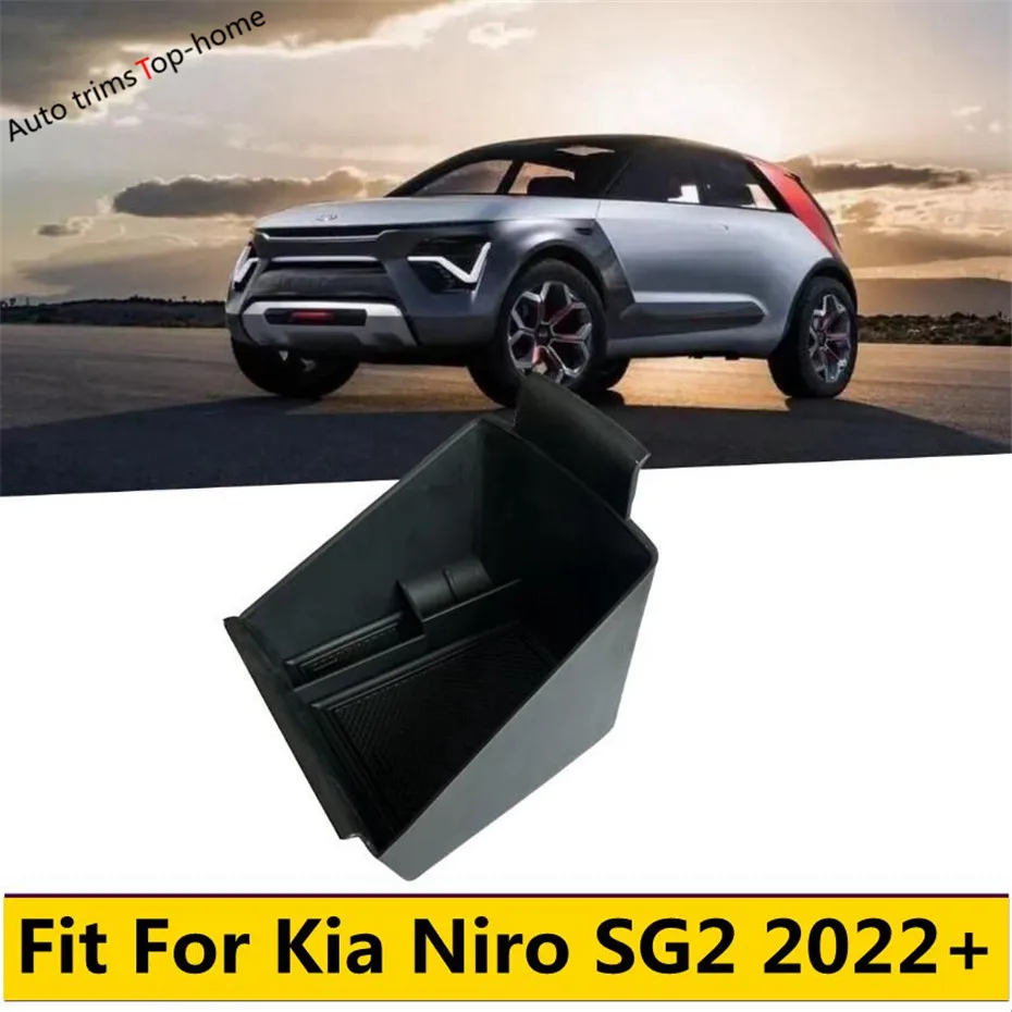 

Armrest Central Control Storage Box Container Decoration Frame Cover Fit For Kia Niro SG2 2022 2023 Car Accessories