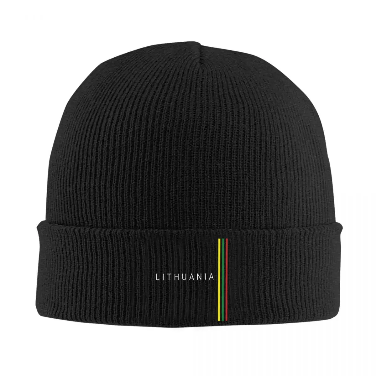 

Lithuania Flag Lithuanian Knitted Caps for Women Men Skullies Beanies Autumn Winter Hats Acrylic Casual Cap