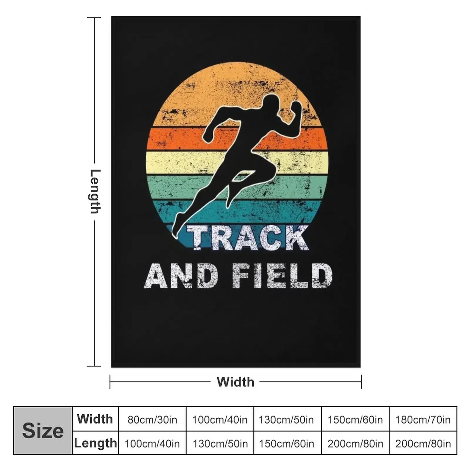 Track and field / track & field funny / Running Motivation Throw Blanket Sofa Polar Camping Blankets