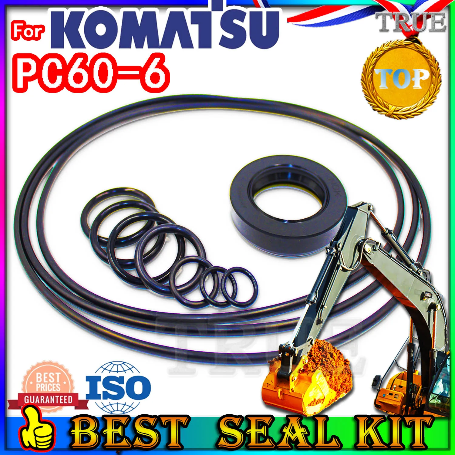 

For KOMATSU PC60-6 Oil Seal Repair Kit Boom Arm Bucket Excavator Hydraulic Cylinder PC60 6 Track Spovel Hammer Construction Tool