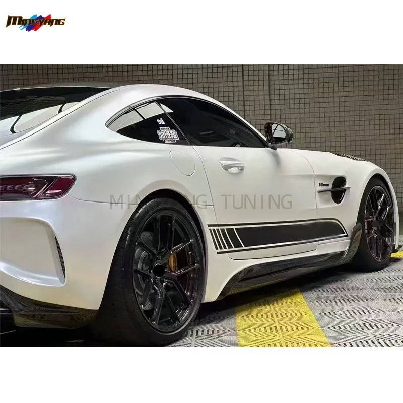 تعديل نصف جاف من ألياف الكربون GT ترقية IMP Style PRO BodyKit مصد السيارة غطاء محرك السيارة لمرسيدس بنز GT GTS 201 #5