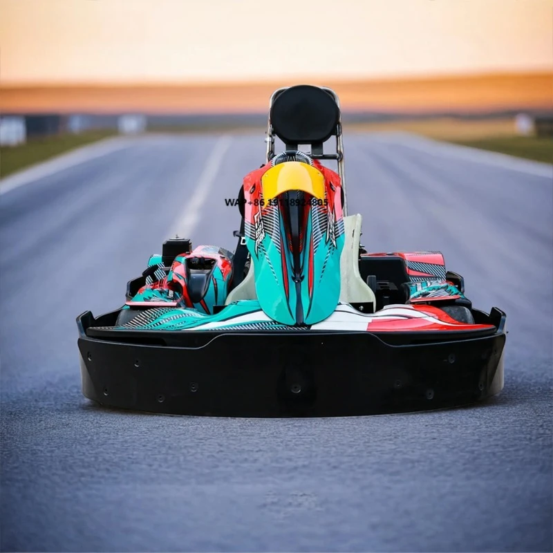 Kart 200cc économique, karting commercial avec pédale de frein réglable pour piste extérieure