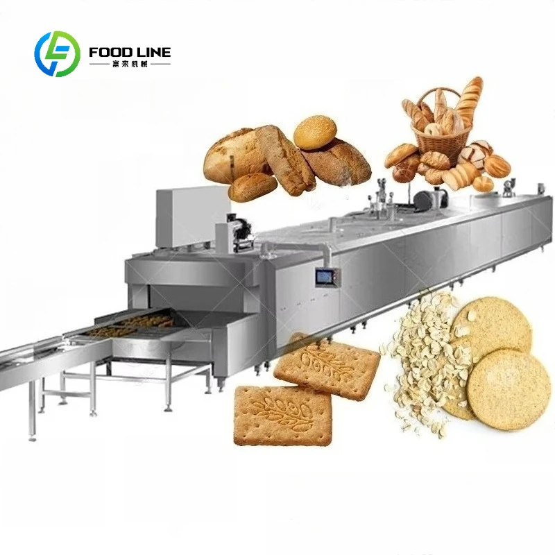 Multifunctional Baking Equipment Automatic Conveyor Belt Bakery Oat Biscuit Oven Diesel Tunnel Oven for Baking Bread customized