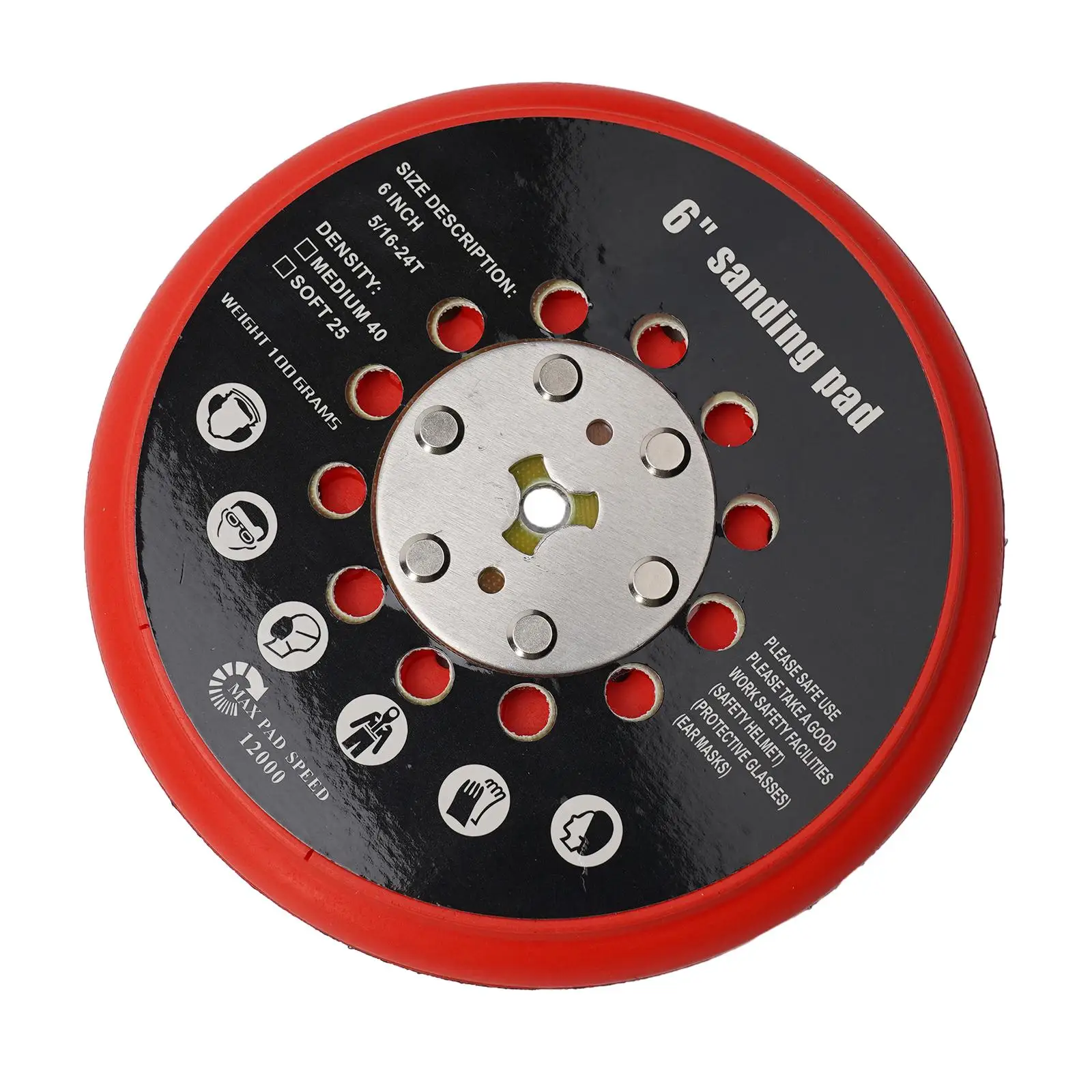 

Power Tool Backing Pad 6inch RSM6046 Replace Sanding Discs Sanding Tools Efficient Fir GET75-6N Sander Backing Pads