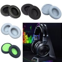 Leather Ear Pads Replacement Soft Ear Cushion Noise-Cancelling Headset Earmuffs for Razer Nari Kraken V3 Pro