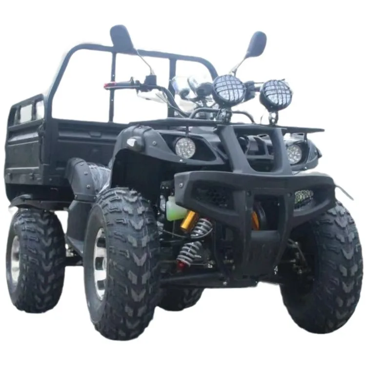 Farm Atv 300CC 4x4 Quad Bike with hydraulics 4-Stroke for Agricultural 4 Wheeler Manual Atv Adult with Trailer Water-cooled