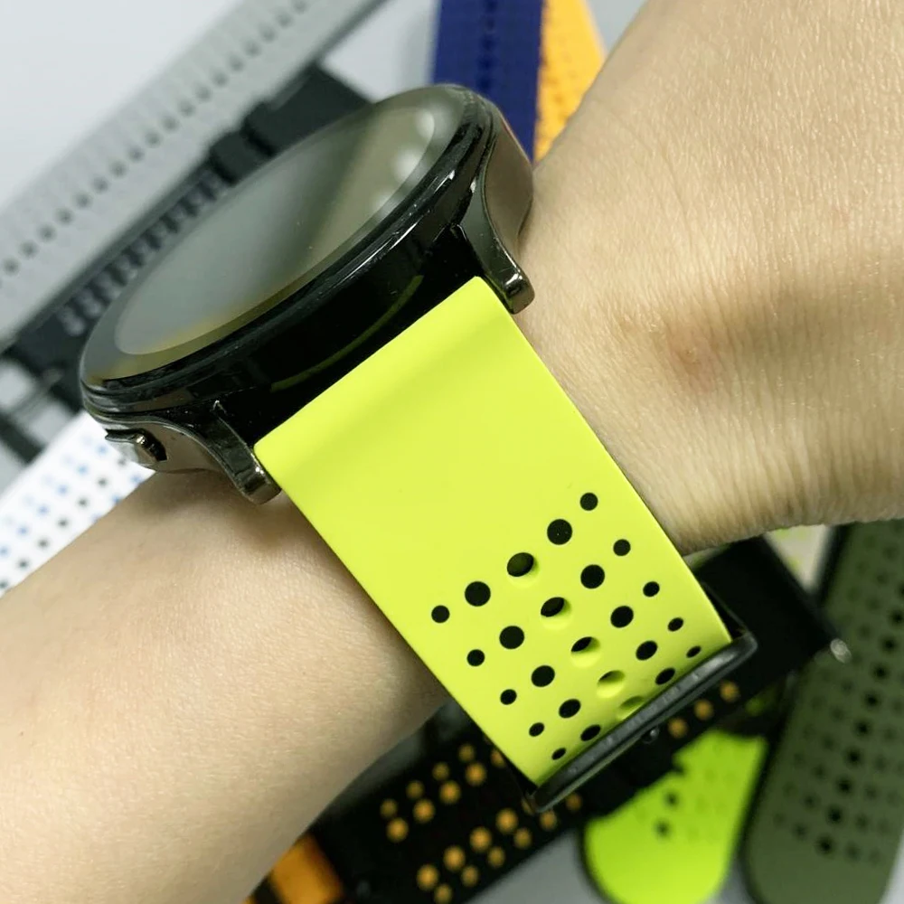 22 مللي متر سيليكون لينة حزام ل Garmin Forerunner 570 47 مللي متر 265 255 الموسيقى Vivoactive4 سوار للغارمين Venu 2 3 4 45 مللي متر الرياضة الفرقة