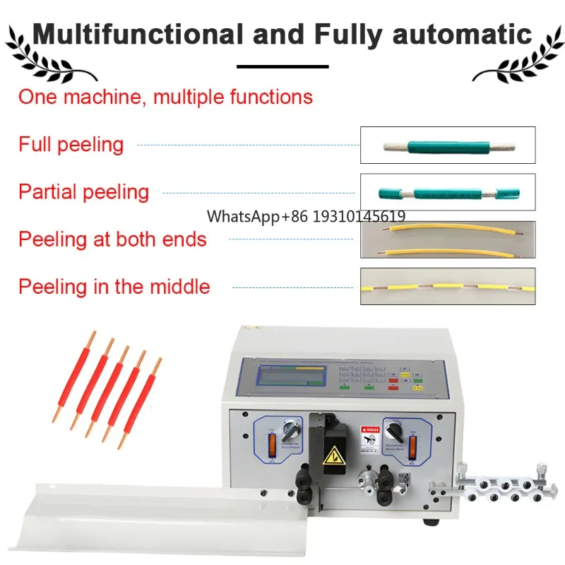 

【From China】SWT608SD/N Automatic Wire Stripping Machine 0.1-4mm² (AWG 36-12) Multifunctional Cable Peeler For PVC/Glass-F