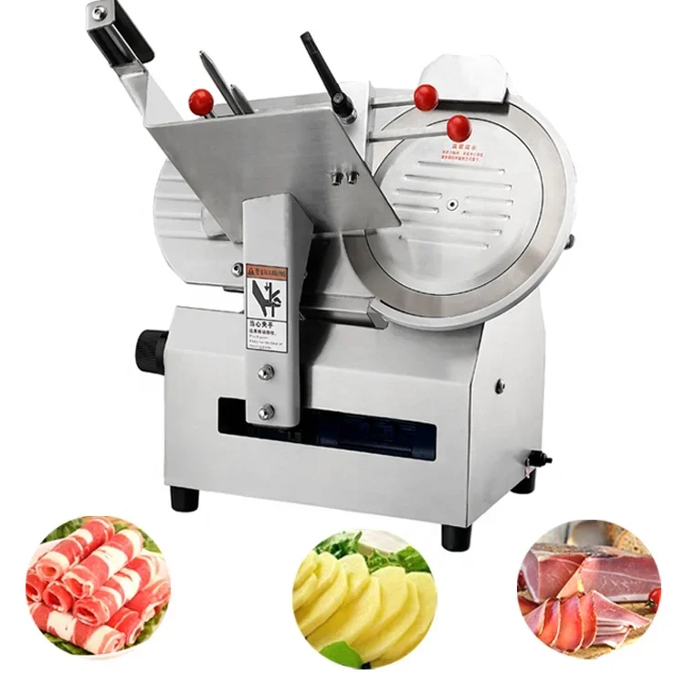 Commercial Meat Slicer Cutting Machine 10/12/13 Inch Lamb Rolls Electric Meat Slicer Frozen Meat Cutting Machine Price for Sale