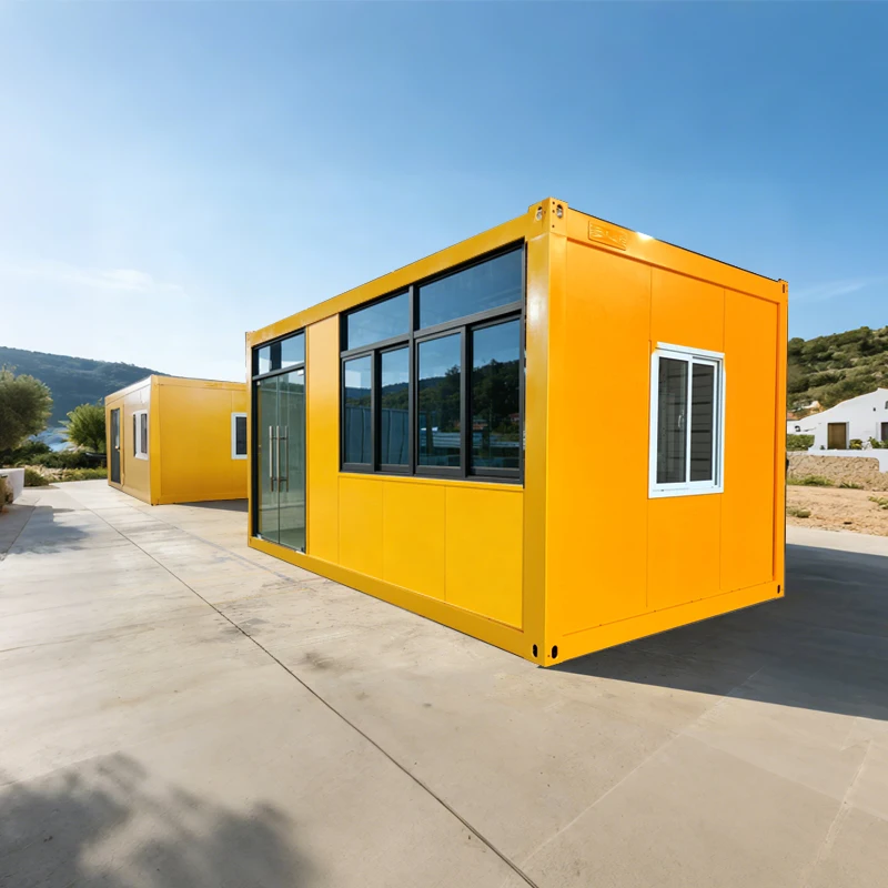 Z Folding Sandwich Panel Modular Container House Sound Proof Prefabricated Office Detachable Flat Pack for Hotel Outdoor