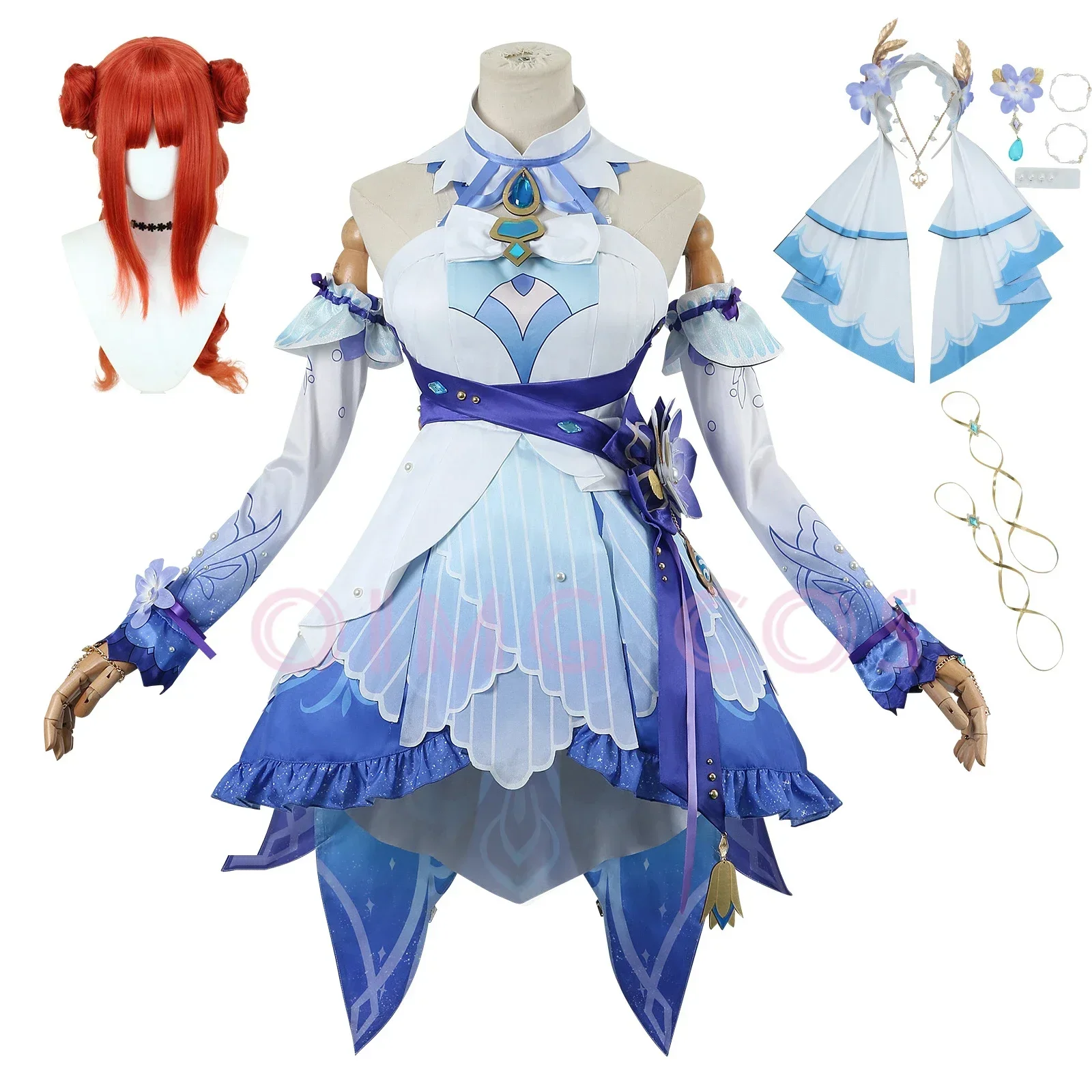 

Nilou Cosplay Costume Genshin Impact Carnival Men Uniform Wig Anime Halloween Costumes Game Character Outfits