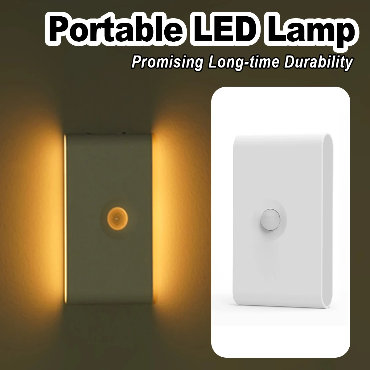 

Motion Sensor Led Night Light Wireless Magnetic 0.2w 2700k Charging Type-c Smart 300amh Abs Wall Warm White Bedroom Lights Stair