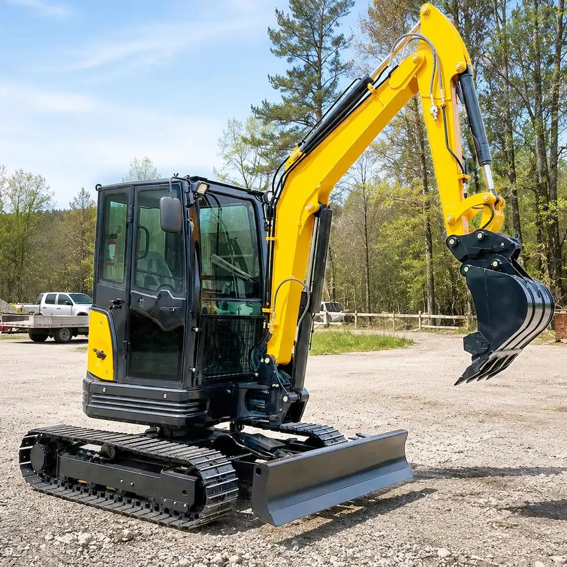 Custom Mini Excavator 3.5 Ton Euro 5 CE EPA Crawler Excavator Hydraulic Small Digger Machine for Landscaping Farm Work