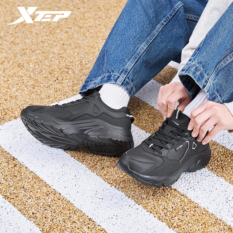 Xtep Small Old Daddy Casual Shoes For Women 2024 Spring Comfortable Athletic Shoes Trendy Retro Breathable Sneakers 976118320001