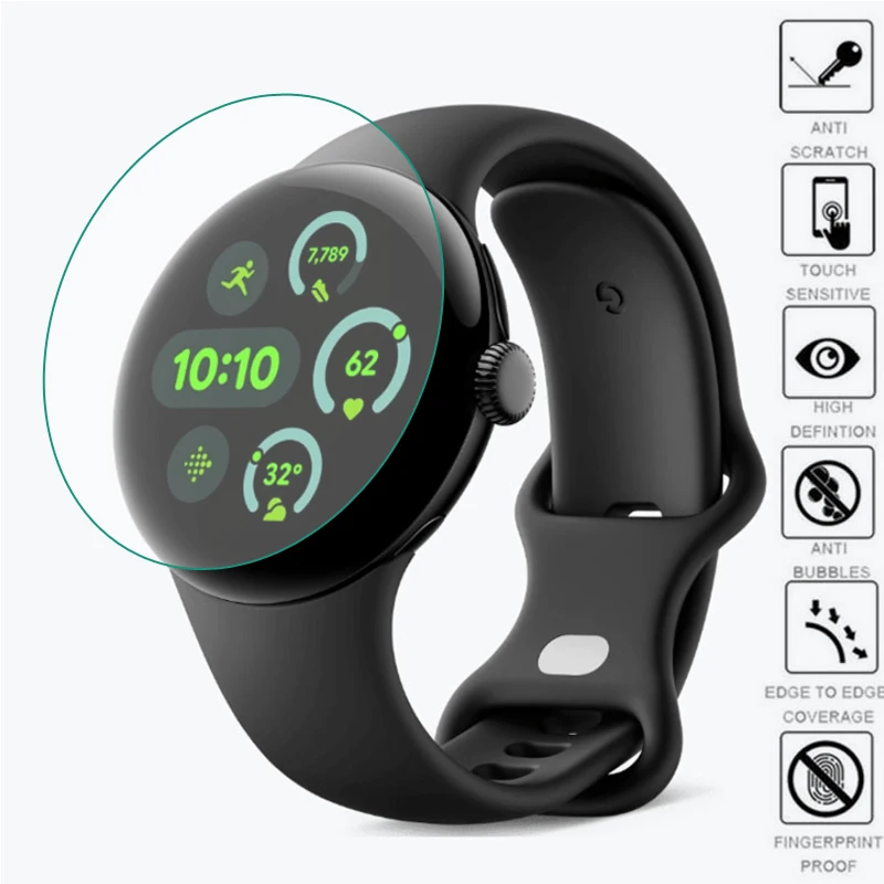 5pcs TPU Soft Smartwatch Clear Protective Film For Google Pixel Watch 3/2 45mm 41mm Screen Protector Cover Smart Accessories