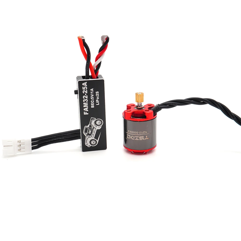 YSIDO 1212 3500KV 5000KV Outer Rotor Brushless Motor FAM32 25A ESC for 1/24 1/30 RC Crawler Car AXIAL SCX30 SCX24 Upgrade Part