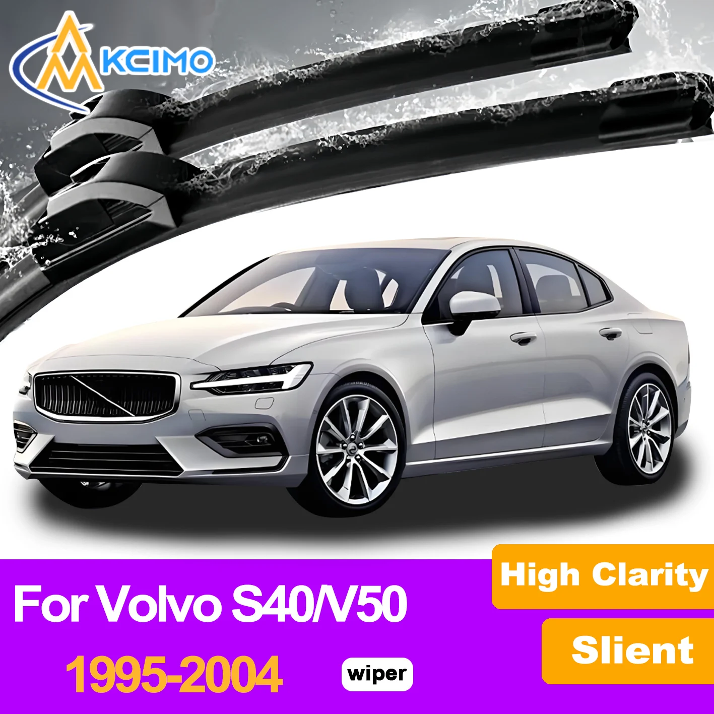 

2Pcs Front Windshield Wiper Blades For Volvo S40/V50 2003-2012 Windscreen Window Car Accessories