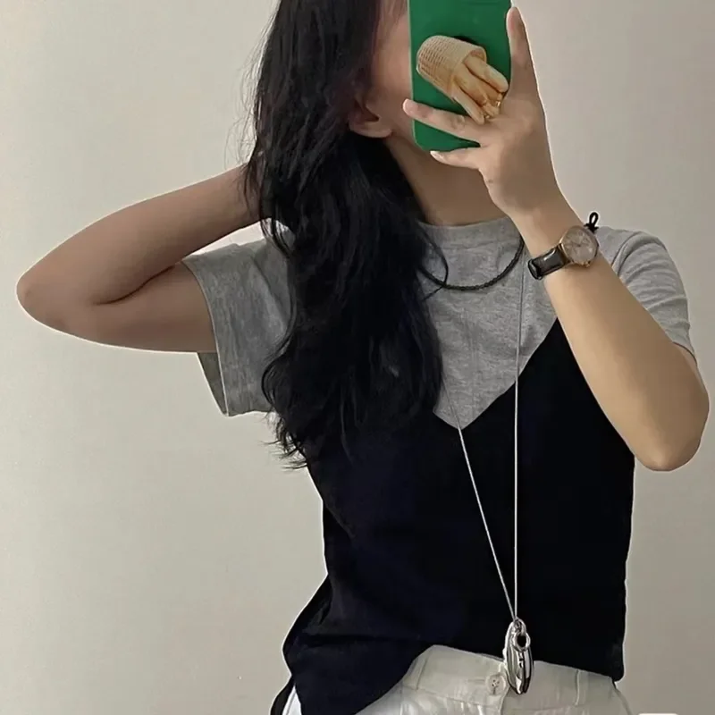 Spring and summer 2024 new necklace plow sunflower Oni same long water drop pendant high-end accessories