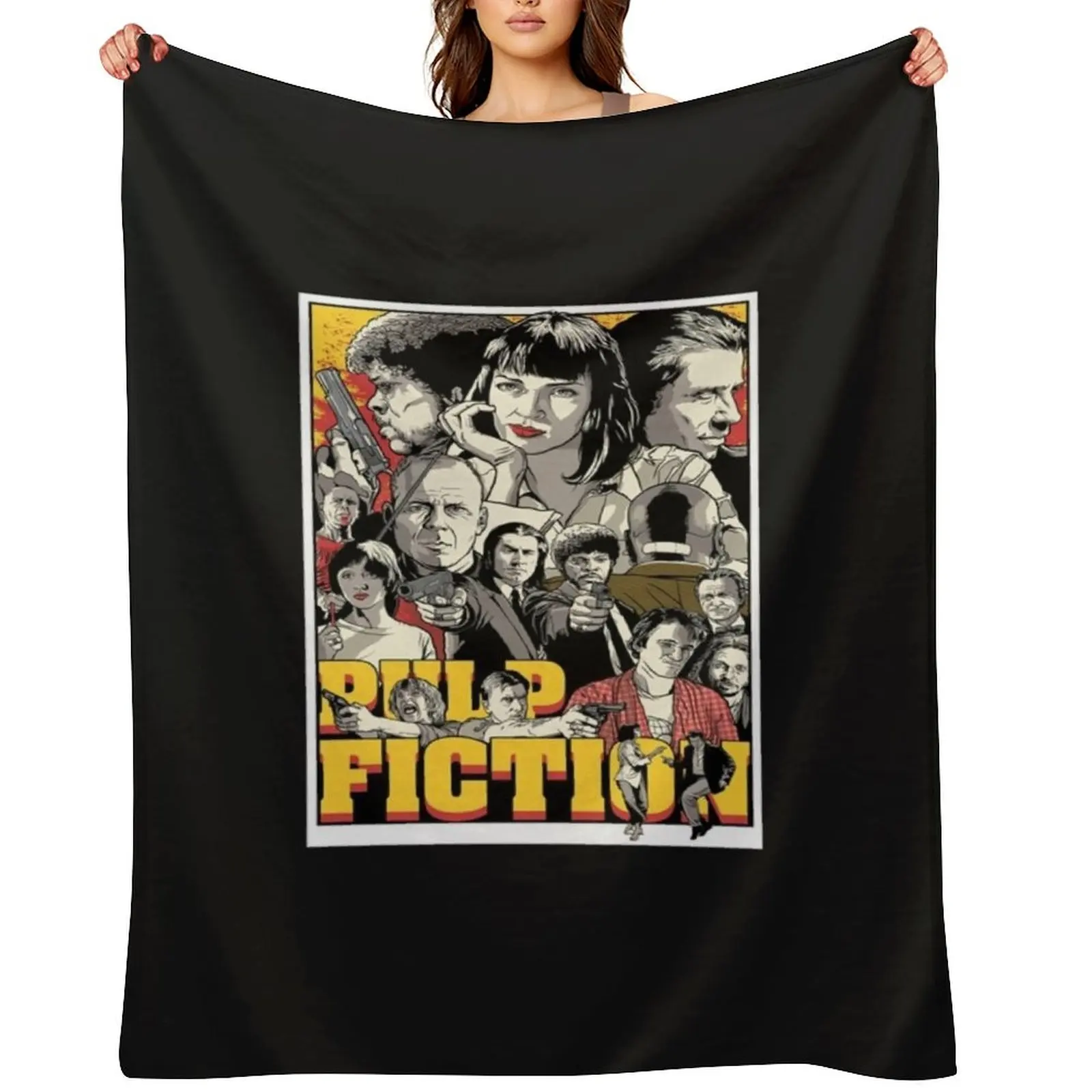 

All Fiction Actors Throw Blanket warm for winter Beach Soft Plaid on the sofa Blankets