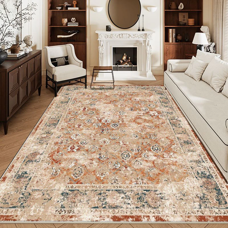 Retro Carpet for Living Room Persian Boho Decor for Room Balcony Rug Large Luxury Bed Room Decoration Home Mats Bedside