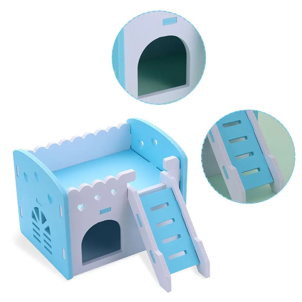 1PCS Hamster Toys Hamster Sleeping Nest Hedgehog Pet Sport Exercise Toys Set Gerbil Rainbow Bridge Hamsters House