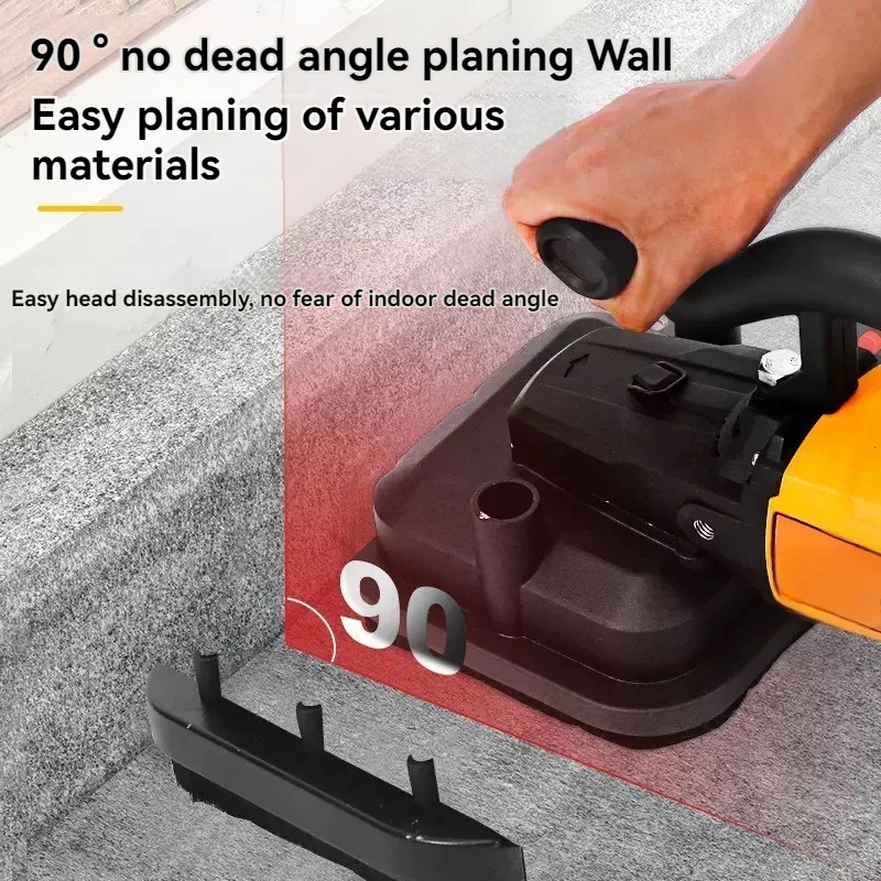 Four Head Polishing Machine Cement Coarse Grinder Dust-Free Plastering Machine With Extension Rod Wall Polishing Tool