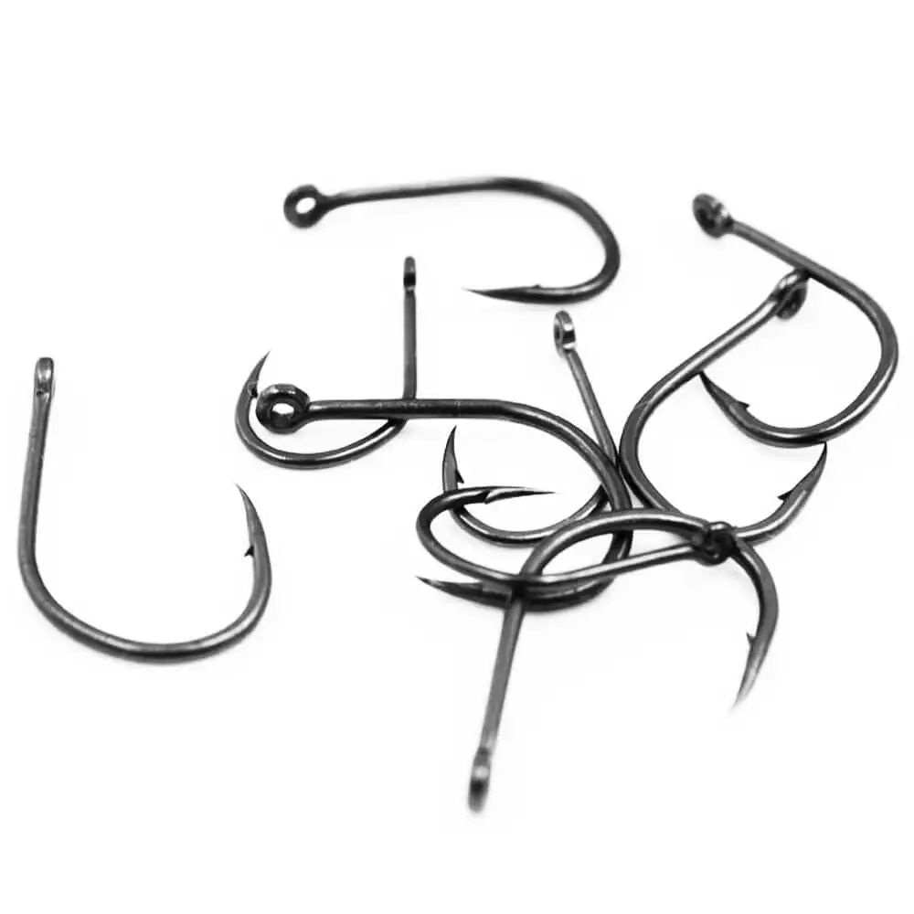 

100PCSbulk 100C High Carbon Steel Strong Barbed Hook Slow Jigging Sea Fishhooks Fly Big Wide Gape Fishing Hooks
