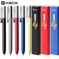 KACO DIP Point Metallic Gel Pen,Ins High-Aesthetic Click Pen with Satisfying Fidget Mechanism Comfortable grip Signature stylos