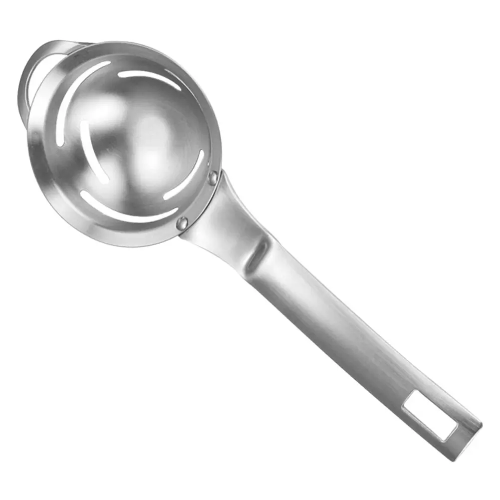 

Stainless Steel Egg Separator High Quality Egg White Yolk Filter Kitchen Tool Easy Cleaning Safe Comfortable Efficient Silver