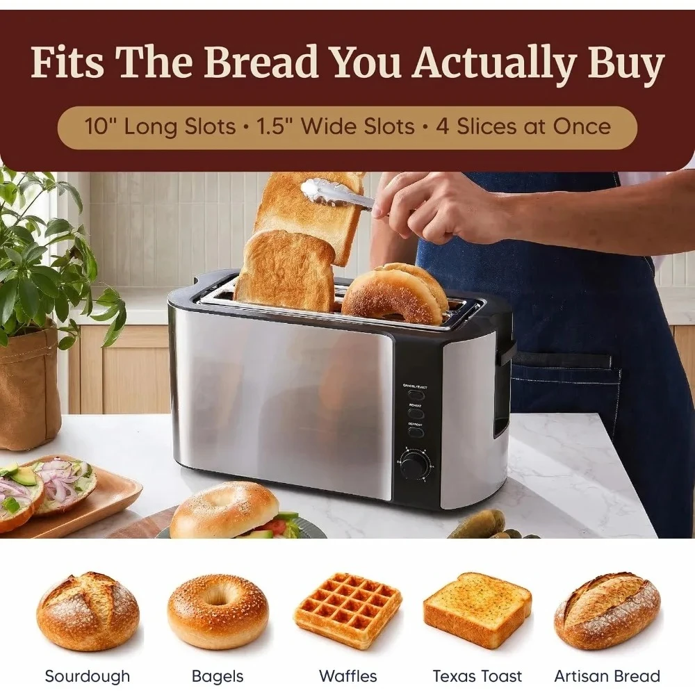 Toaster 4 Slice - أفضل عرض جديد للشحن المنزلي داخل
