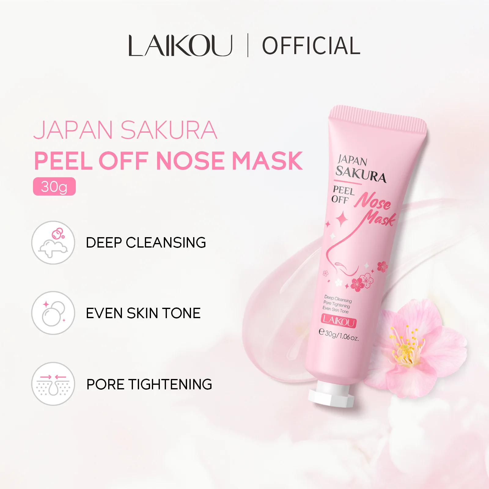 

LAIKOU Sakura Tearing Nose Membrane 30g Moisturizing and Cleaning