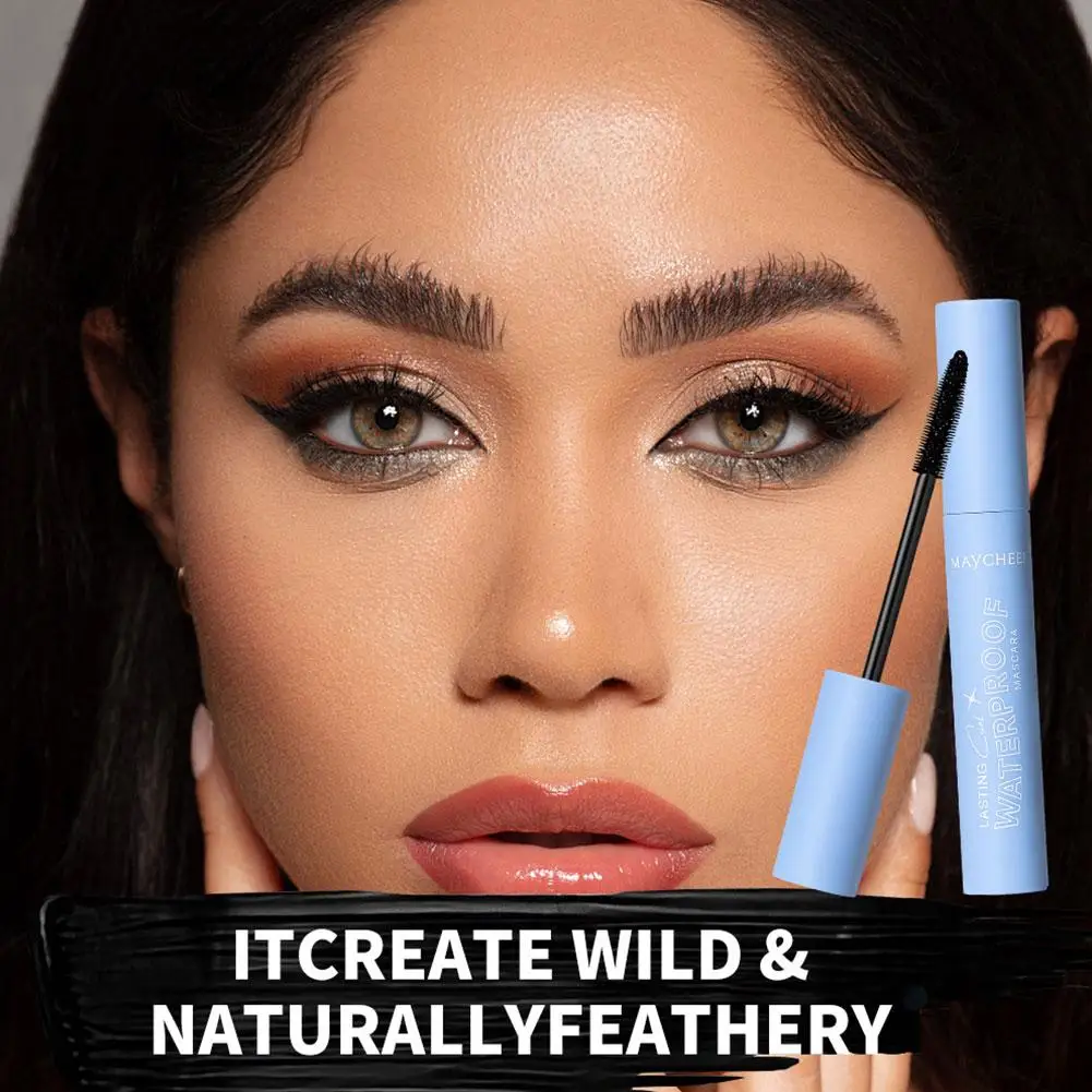 Mascara 3D Allungamento Ciglia Nere Estensione Ciglia Mascara Ciglia Bellezza Occhi di Seta Non-sbavature Pennello Fibra di Trucco D0O9