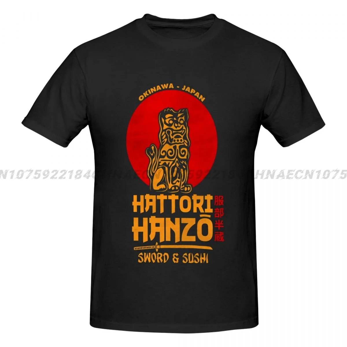 Hattori Hanzo T-shirt Y2K Clothes Oversized Cotton T-shirts for men Short sleeve