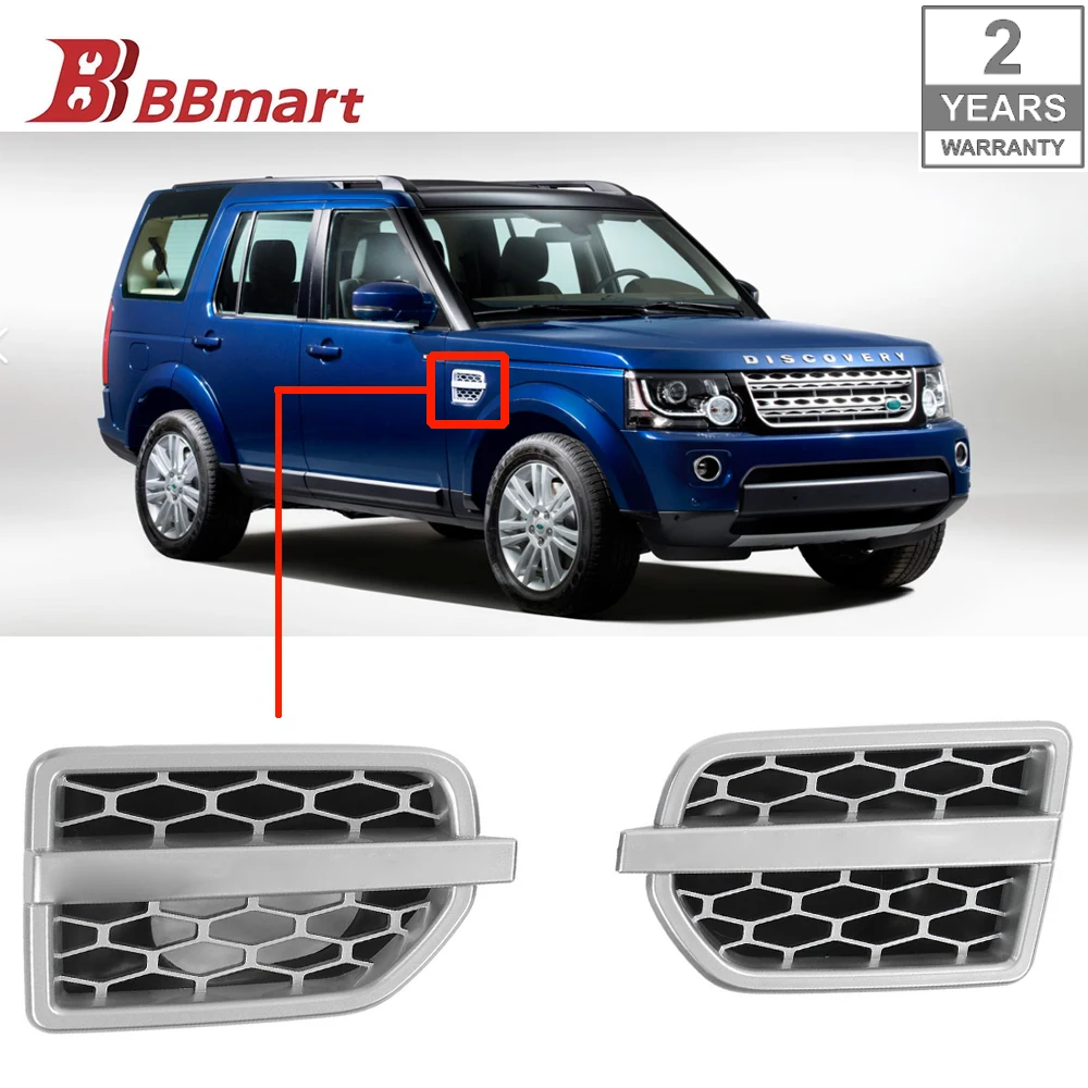 

LR023733 LR023734 BBmart R L Gloss Black ABS Air Intake Fender Vents Side Grille For Land Rover Discovery 4 L319 Car Accessories