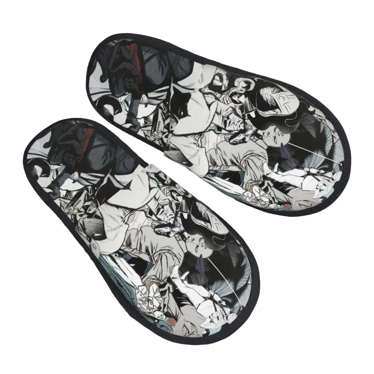 

Женские домашние тапочки с принтом «Мунный рыцарь» из фильма, уютные теплые пушистые тапочки из пены с эффектом памяти, домашняя уличная обувь