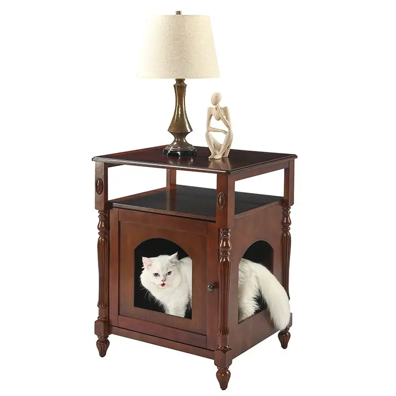 European living room storage cabinet, sofa side table, American cat nest bedroom cat house