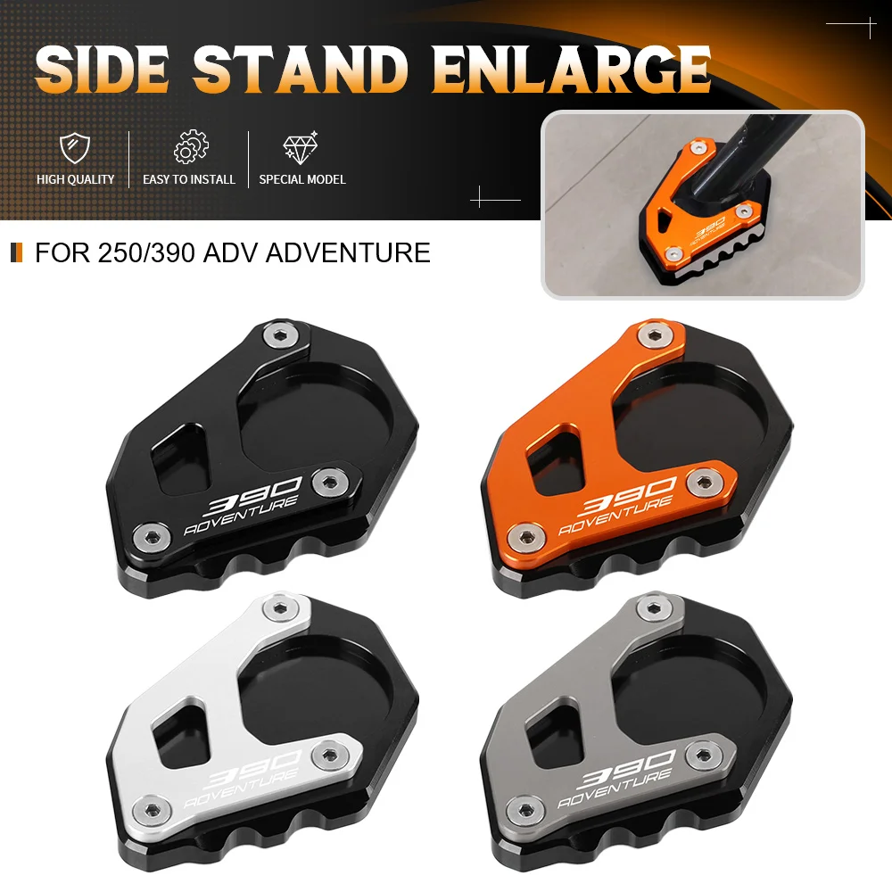

Motorcycle Kickstand Shoes FOR 390 Adventure 2020 2021 2022 2023 Side Stand Enlarger Extension Plate