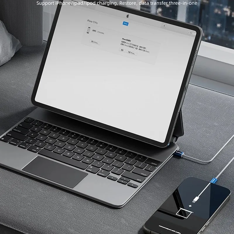 Cable for All iPhone Models - Engineering Cable, Automatic Recovery DUF Cable with DUF Socket Power Strip for iPhone Flashing