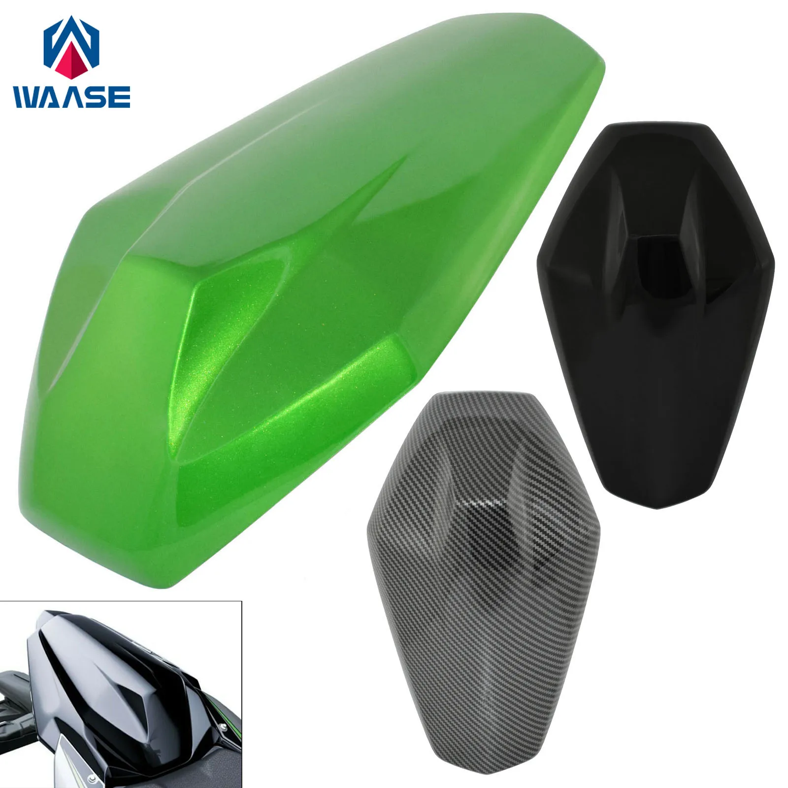 

WAASE Полный чехол на заднее сиденье пассажира, обтекатель Solo для Kawasaki Z H2 Z-H2 ZH2 ZR1000 2020 2021 2022 2023 2024