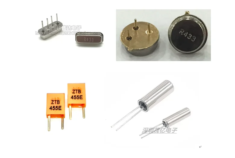 10PCS  Passive Crystal Oscillator 32.768KHZ 2X6 Cylindrical 32.768K/3x8mm 455KHZ/CRB-455E/455K 433MHZ R433A 433M